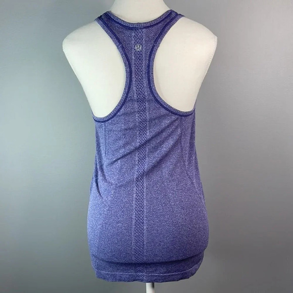 LULULEMON Run Swiftly Tech Tank Top Purple Racerback Space Dyed Size 6 - Picture 6 of 10